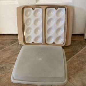 Vintage Tupperware Delviled Egg Tray